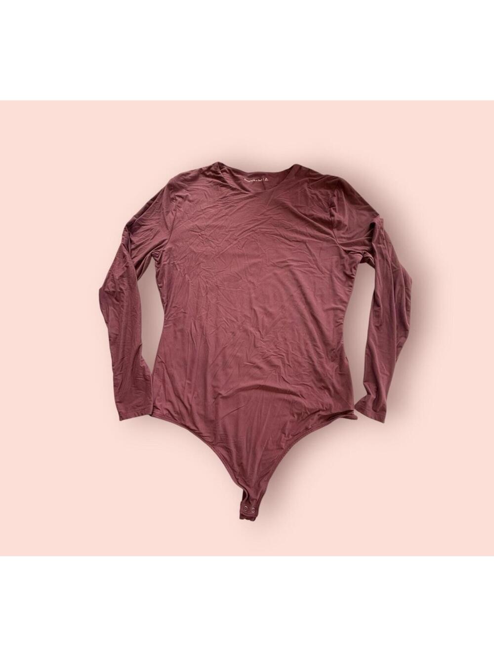 Abercrombie and Fitch Woman’s XL Body Suit Soft - Burgundy